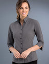774-Womens Slim Fit 3/4 Sleeve Small Check