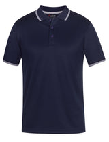 7JCP-Pdm Jacquard Contrast Polo