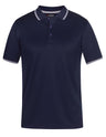 7JCP-Pdm Jacquard Contrast Polo