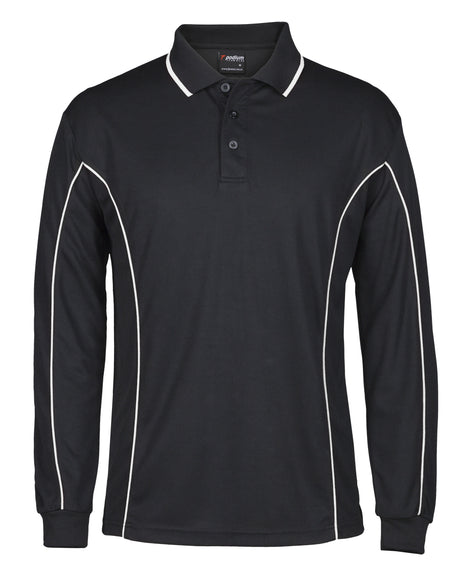7PIPL-Podium L/S Piping Polo