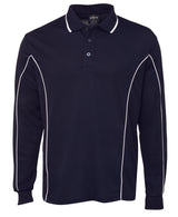 7PIPL-Podium L/S Piping Polo