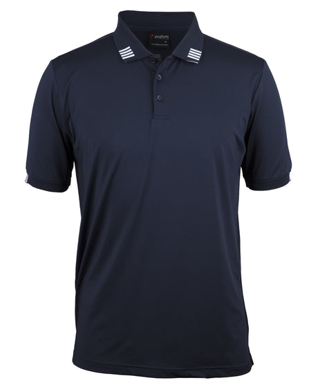 7S4P-Podium 4 Stripe S/S Stretch Polo /