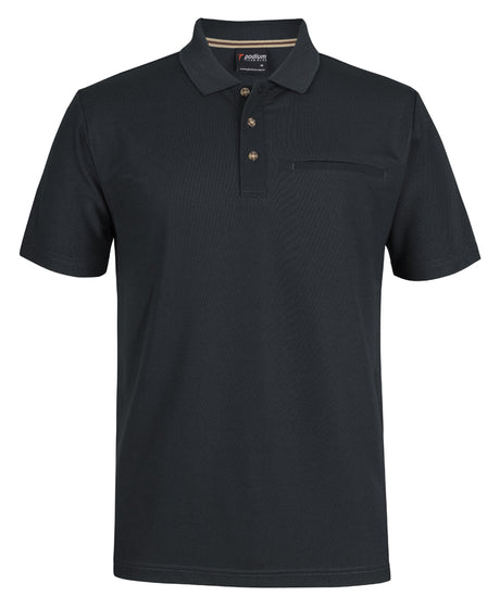 7SPR-PODIUM S/S RECYCLED POLYESTER POCKET POLO