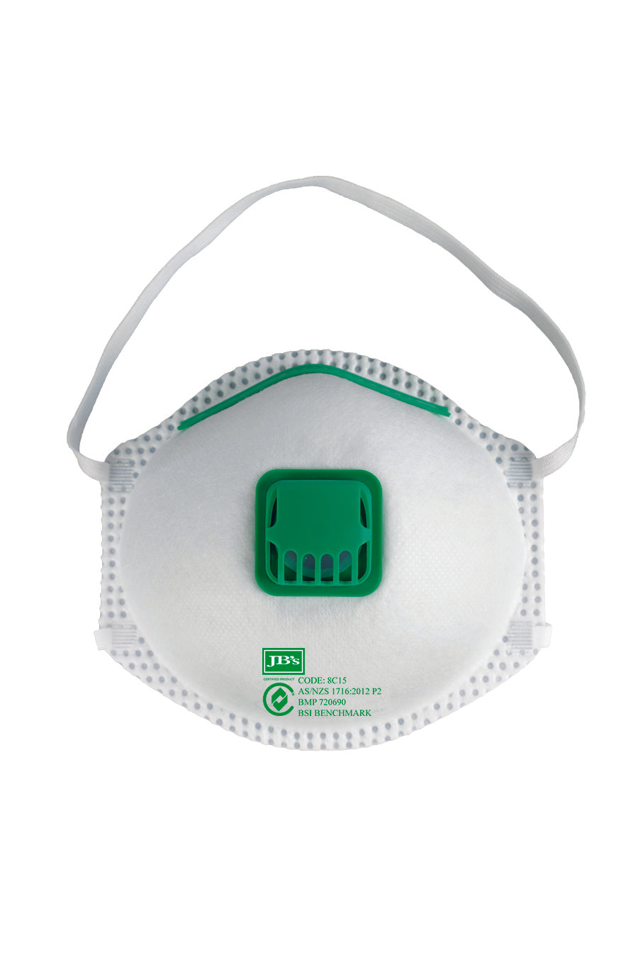 8C15-Jb'S Blister (3Pc) P2 Respirator With Valve