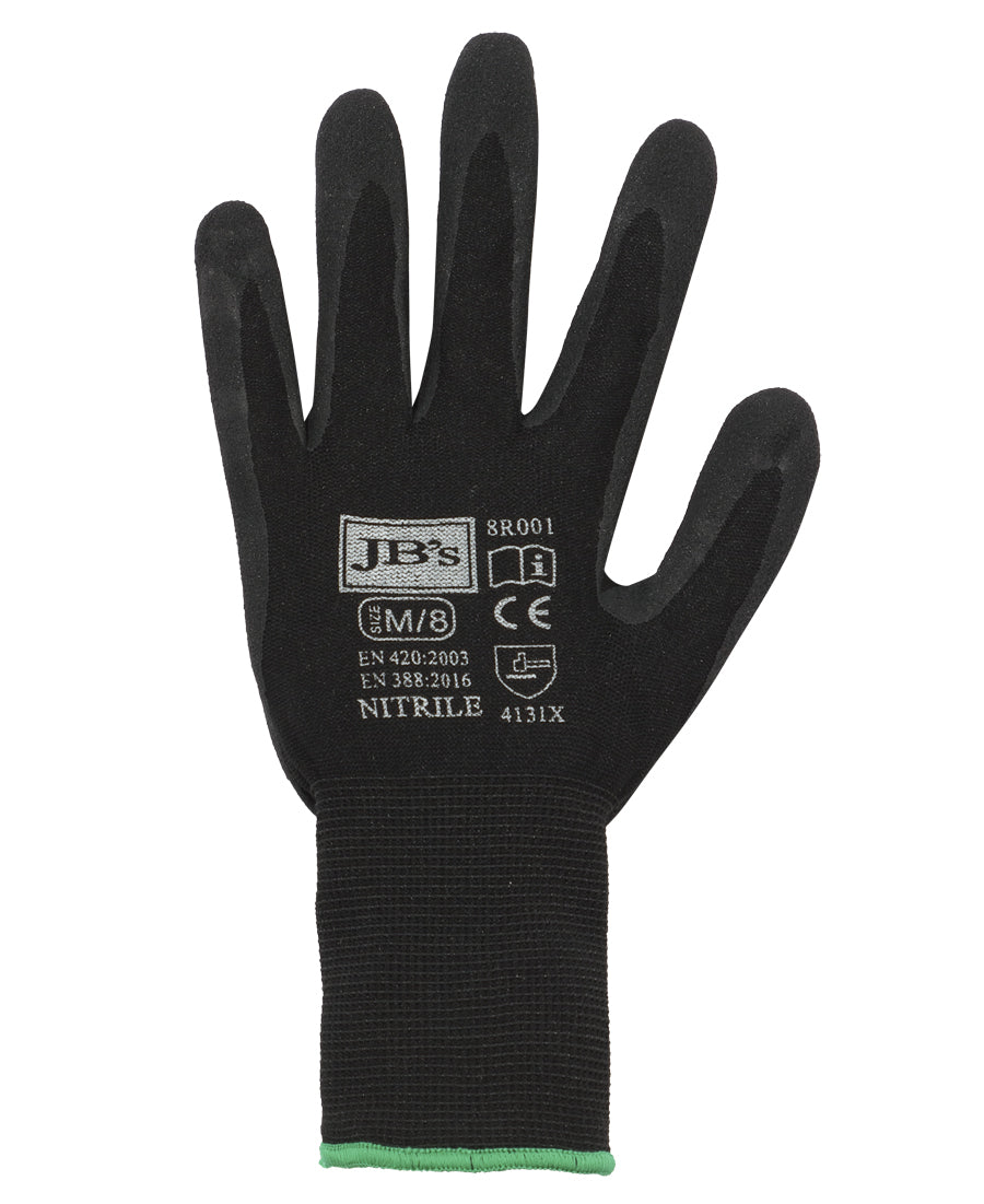 8R001-Jb'S Nitrile Breathable Glove (12 Pk)