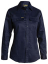 Navy Long Sleeve Women's Drill Shirt