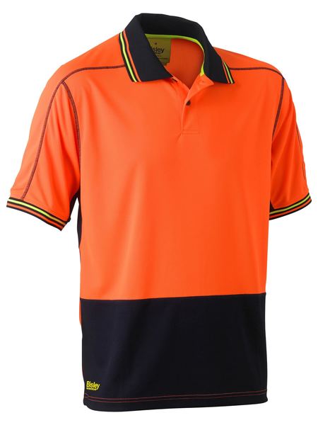 Short Sleeve Hi Vis Polyester Mesh Polo