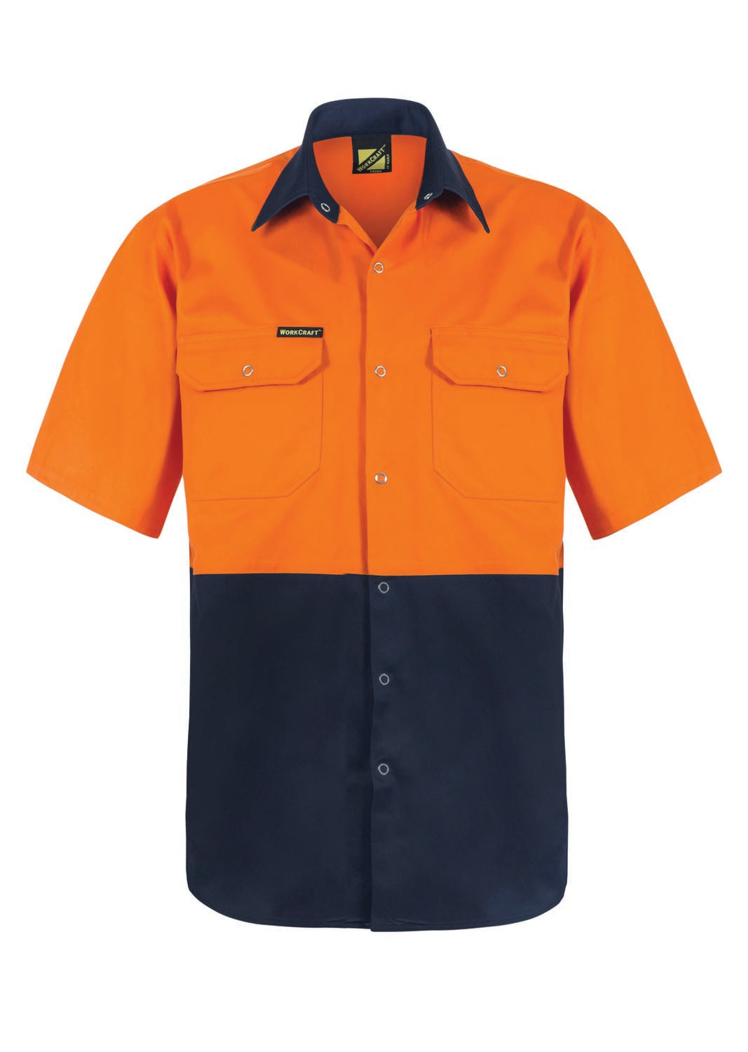 WS3063-Two Tone Hi Vis S/S Shirt Stud