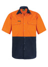 WS3063-Two Tone Hi Vis S/S Shirt Stud