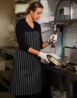 AP04 BIB STRIPE APRON