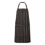 CA030-Cafe Stripe Apron Wth Pkt