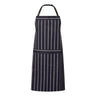 CA030-Cafe Stripe Apron Wth Pkt