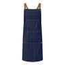 CA033-Denim Bib Apron With Pouch Pkt