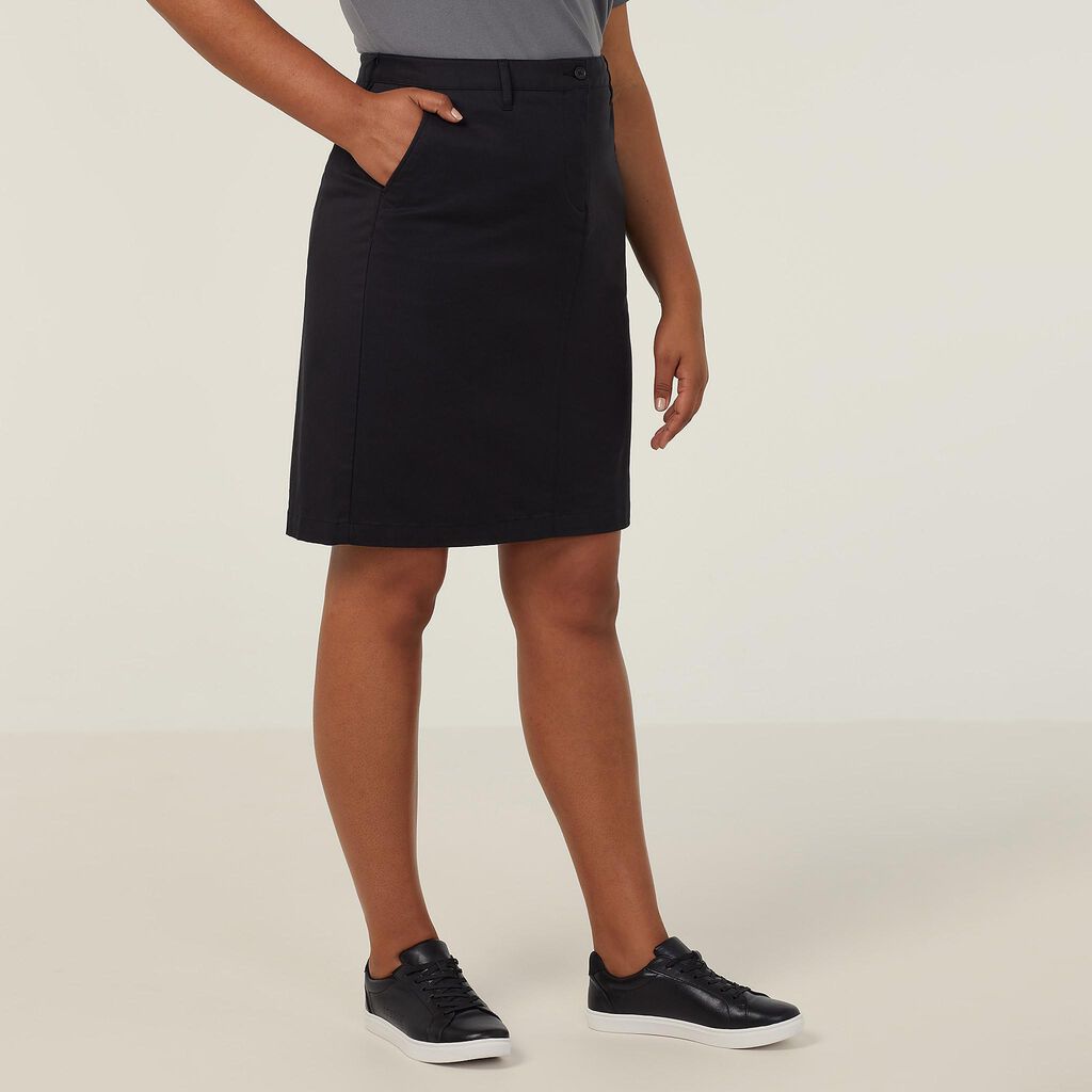 STRETCH COTTON CHINO SKIRT