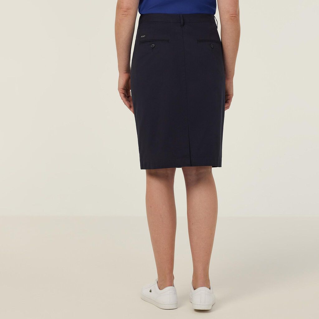 STRETCH COTTON CHINO SKIRT