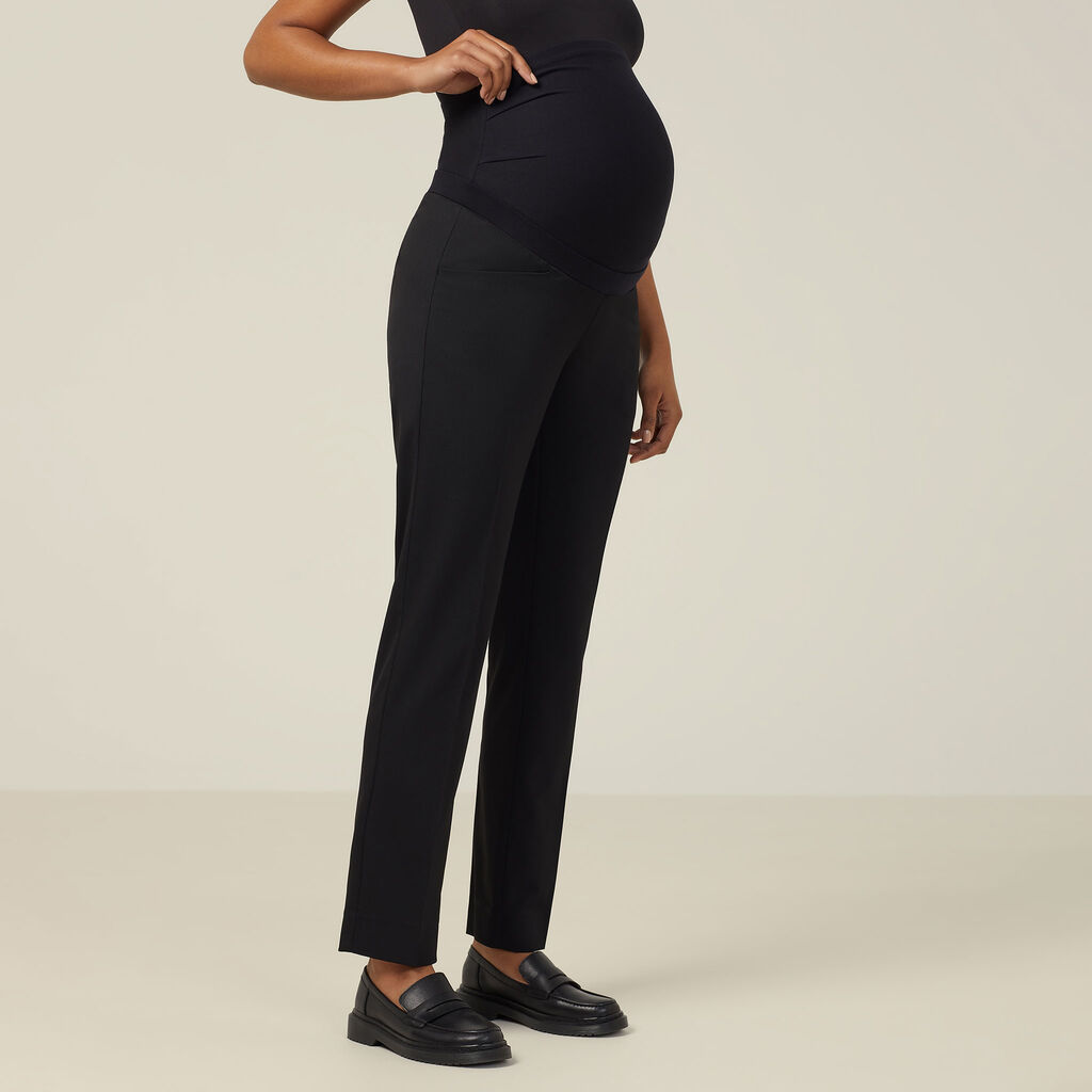 POLY VISCOSE STRETCH TWILL MATERNITY PANT