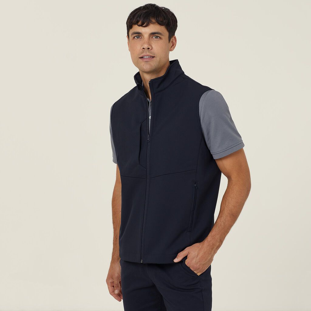 BONDED FLEECE ZIP VEST