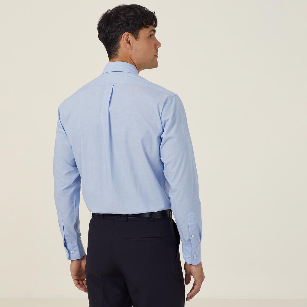 POLY COTTON END ON END LONG SLEEVE SHIRT