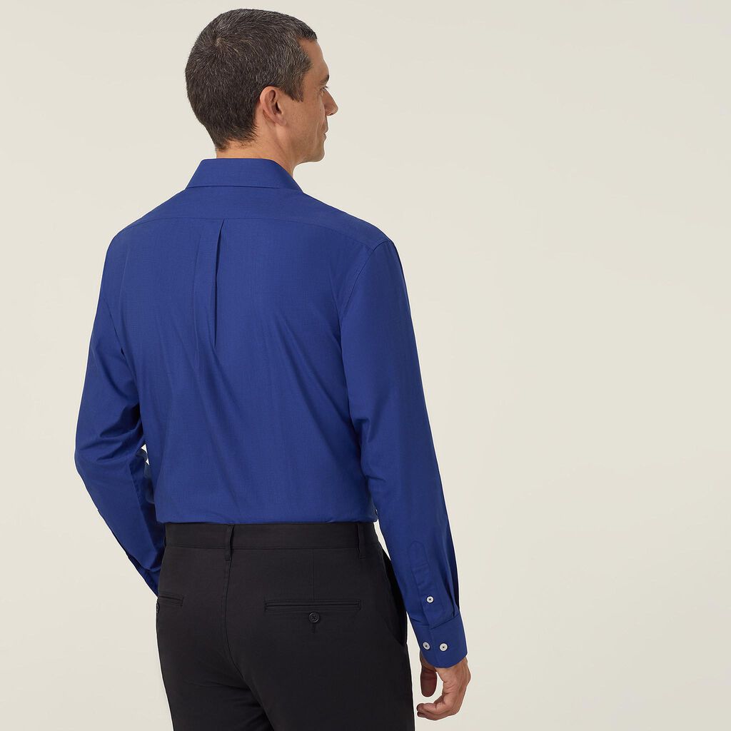 POLY COTTON END ON END LONG SLEEVE SHIRT