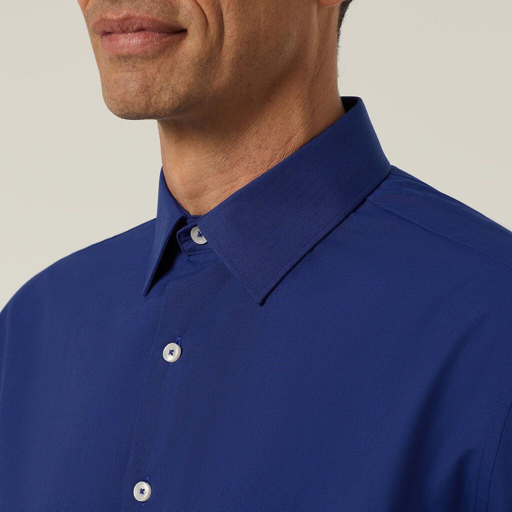 POLY COTTON END ON END LONG SLEEVE SHIRT