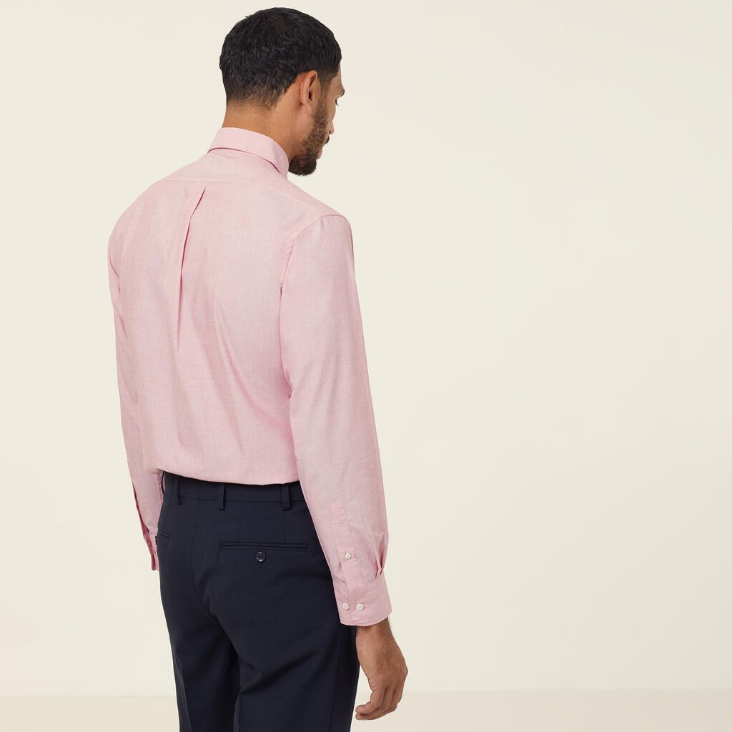 POLY COTTON END ON END LONG SLEEVE SHIRT