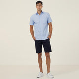 MEN'S POLY COTTON END ON END-SHORT SLEEVE SHIRT