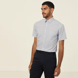 MEN'S POLY COTTON END ON END-SHORT SLEEVE SHIRT