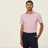 MEN'S POLY COTTON END ON END-SHORT SLEEVE SHIRT