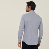 MEN'S AVIGNON GINGHAM CHECK STRETCH LONG SLEEVE SLIM SHIRT