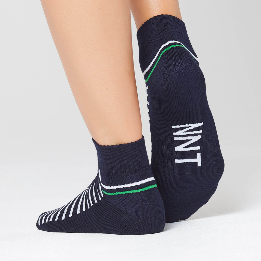 BAMBOO STRIPE SPORTS ANKLE SOCKS