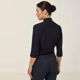 POPLIN 3/4 SLEEVE SHIRT