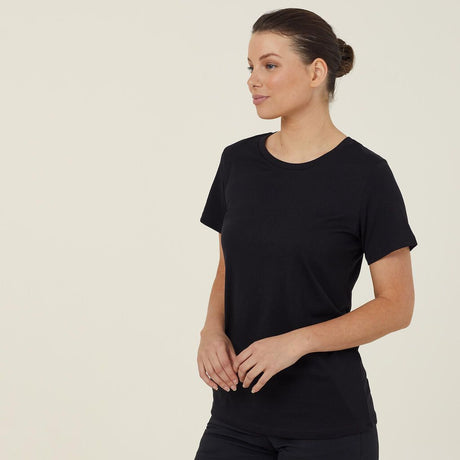 WOMEN'S COTTON JERSEY SHORT SLEEVE CREW NECK TEE