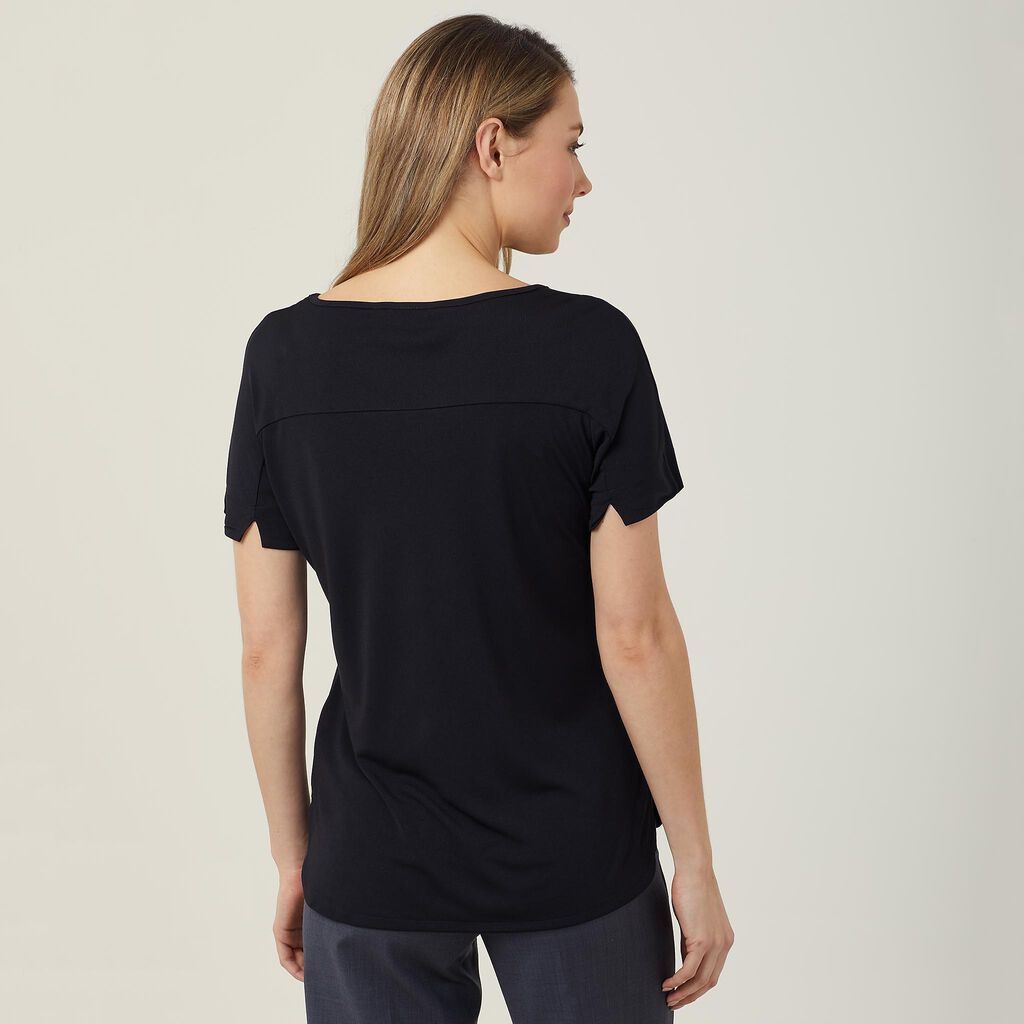 MATT JERSEY BOAT NECK TOP