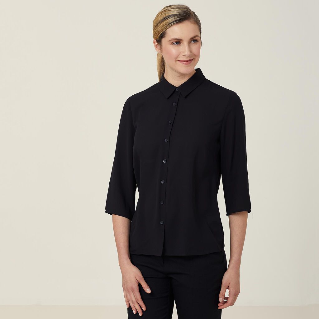 GEORGIE 3/4 PLEAT BACK SHIRT