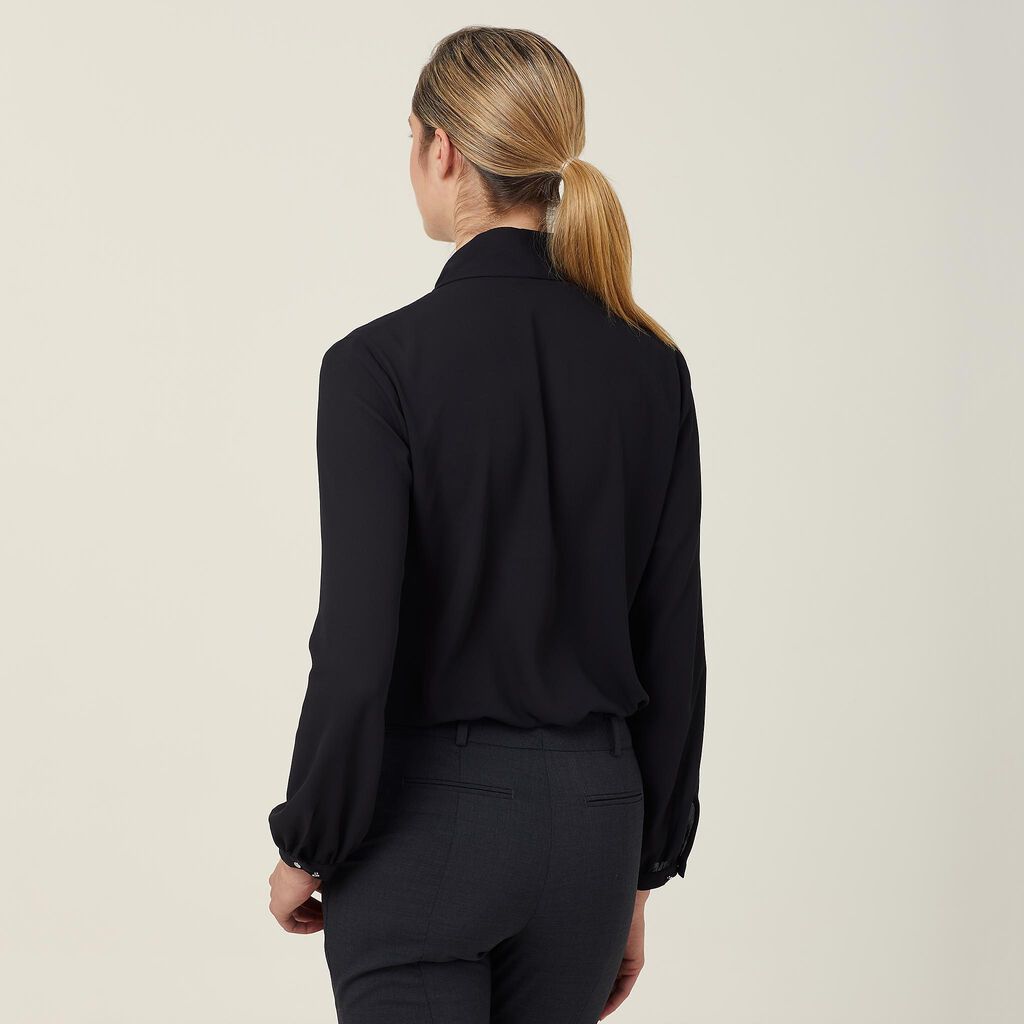 GEORGIE TIE NECK BLOUSE