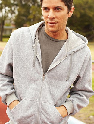 CJ1062-Zip Through Fleece Hoodie