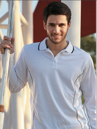 CP0912-Stitch Feature Essentials-Men'S Long Sleeve Polo