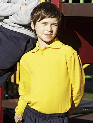 CP1316-Kids Long Sleeve Basic Polo