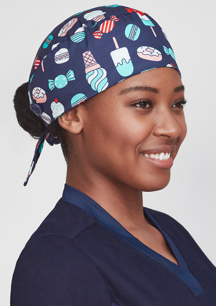 CSC245U-Unisex Printed Scrub Cap