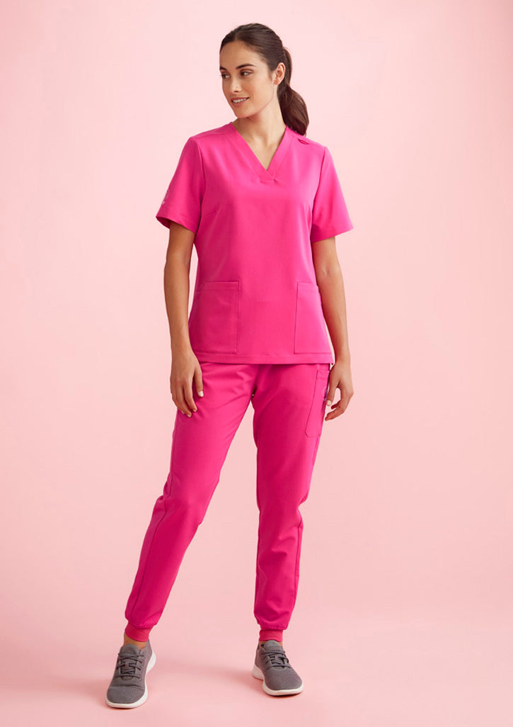 Womens Pink Jogger Scrub Pant