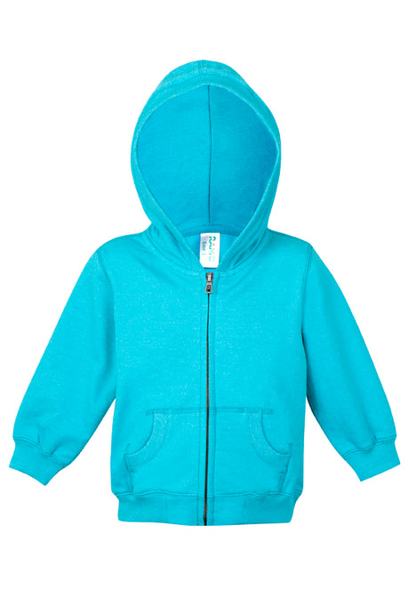 F180ZZ-Babies Heather Zip Hoodie