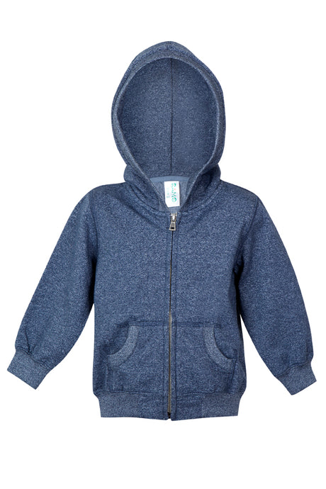 F180ZZ-Babies Heather Zip Hoodie