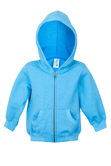 F180ZZ-Babies Heather Zip Hoodie