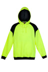 F303HPW-Men Shoulder Contrast Panel Hoodie - WORKWEAR