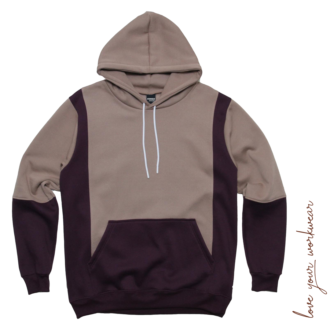 MEN'S CONTRAST TWO-TONE HOODIE