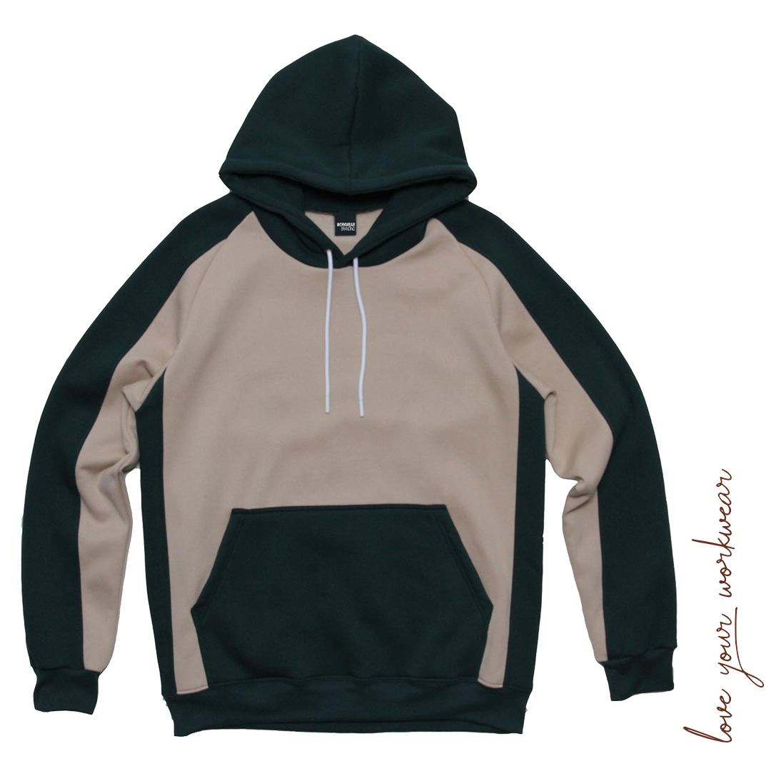 MEN'S CONTRAST TWO-TONE HOODIE