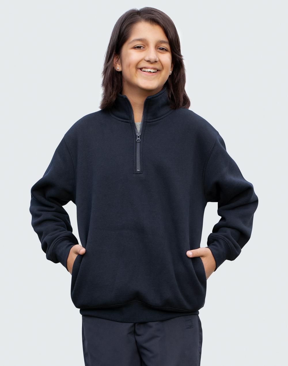 FL02Y Kids Half Zip Collar Fleece Sweat