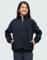 FL02Y Kids Half Zip Collar Fleece Sweat