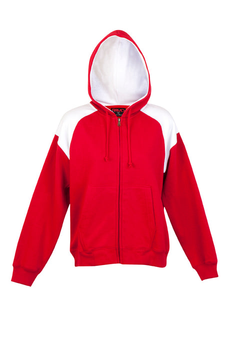 FZ33UN-Ladies/Juniors Shoulder Contrast  ZIP Hoodie