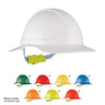 HPFPRGT14-GT14 Type 1 ABS Non-Vented Earmuff Suitable Broad Brim Hard Hat with Ratchet Harness